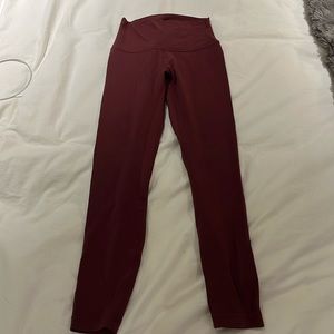 lululemon athletica Burgundy Leggings